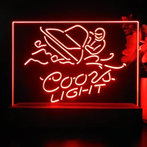 Coors Light Snowmobile LED Desk Light