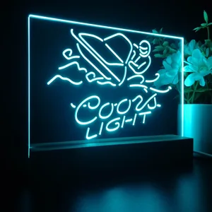 Coors Light Snowmobile LED Desk Light