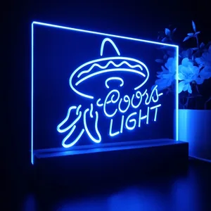 Coors Light Sumbrero LED Desk Light