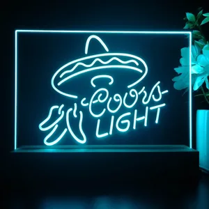 Coors Light Sumbrero LED Desk Light