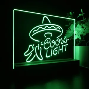 Coors Light Sumbrero LED Desk Light