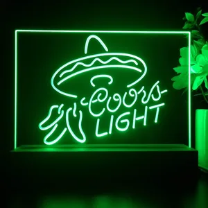 Coors Light Sumbrero LED Desk Light