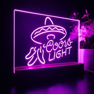 Coors Light Sumbrero LED Desk Light