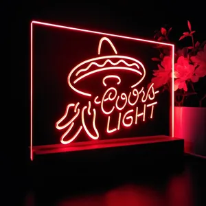 Coors Light Sumbrero LED Desk Light