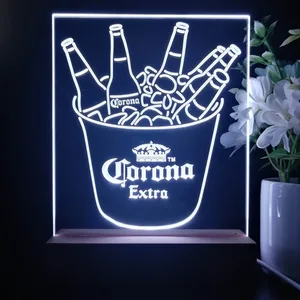 Corona Extra Ice Bucket Beer LED Desk Light
