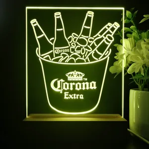 Corona Extra Ice Bucket Beer LED Desk Light