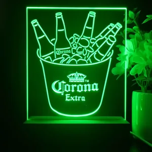 Corona Extra Ice Bucket Beer LED Desk Light