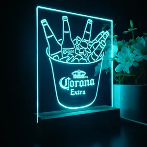 Corona Extra Ice Bucket Beer LED Desk Light
