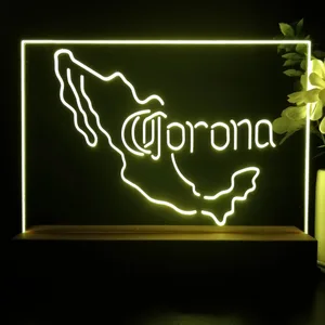 Corona Extra Mexico Map LED Desk Light