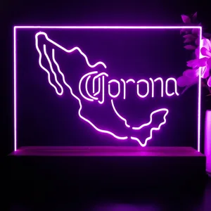 Corona Extra Mexico Map LED Desk Light