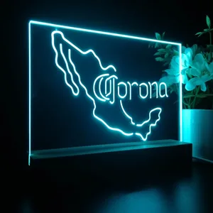 Corona Extra Mexico Map LED Desk Light