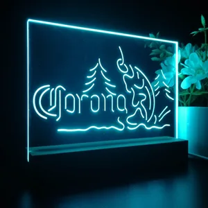 Corona Lake Trout Fishing LED Desk Light