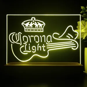 Corona Light Guitar LED Desk Light
