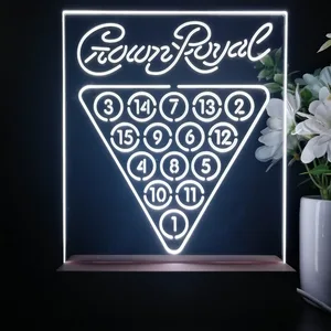 Crown Royal 15 Ball Billiards Pool LED Desk Light