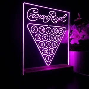 Crown Royal 15 Ball Billiards Pool LED Desk Light