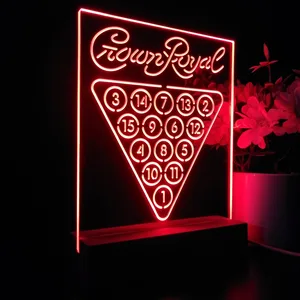 Crown Royal 15 Ball Billiards Pool LED Desk Light