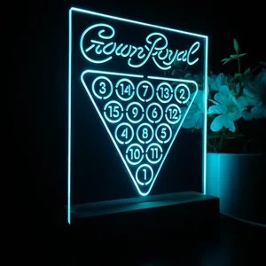 Crown Royal 15 Ball Billiards Pool LED Desk Light