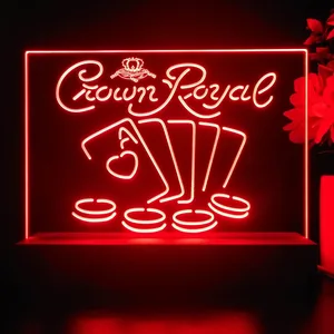 Crown Royal Cards LED Desk Light