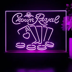 Crown Royal Cards LED Desk Light