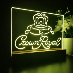 Crown Royal Logo 1 LED Desk Light