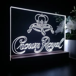 Crown Royal Logo 3 LED Desk Light