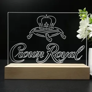 Crown Royal Logo 3 LED Desk Light