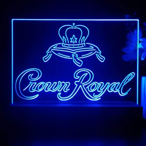 Crown Royal Logo 3 LED Desk Light