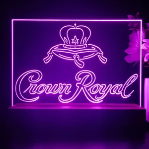 Crown Royal Logo 3 LED Desk Light