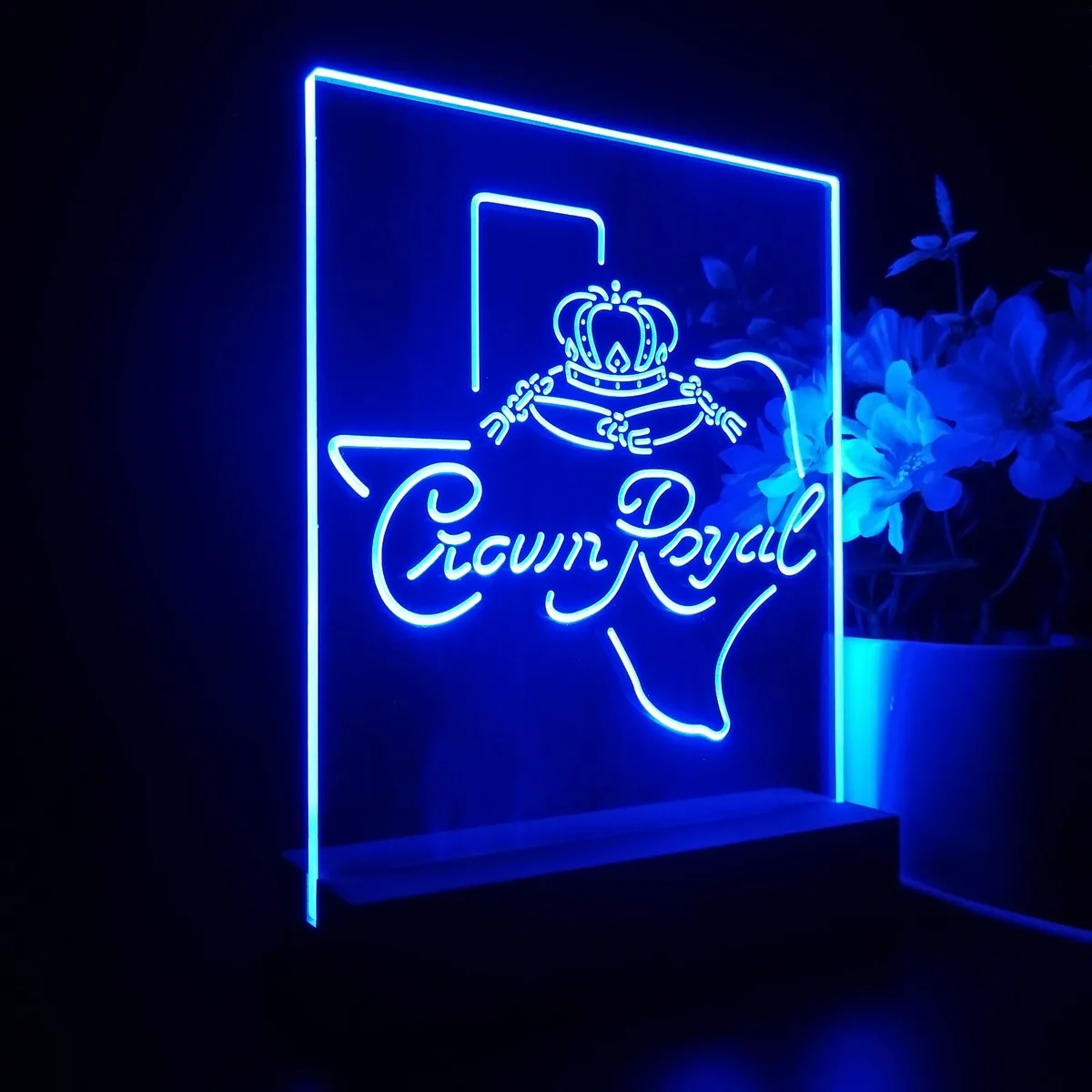 Crown Royal Texas Map LED Desk Light