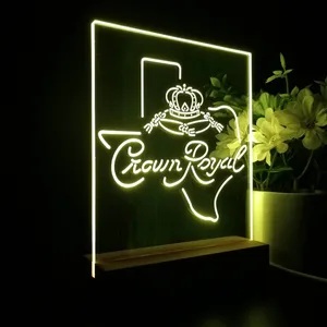 Crown Royal Texas Map LED Desk Light