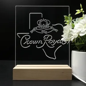 Crown Royal Texas Map LED Desk Light