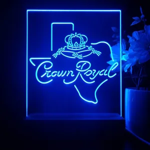 Crown Royal Texas Map LED Desk Light