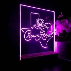 Crown Royal Texas Map LED Desk Light