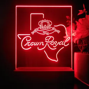 Crown Royal Texas Map LED Desk Light