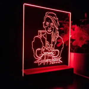 Cyberpunk 2077 Female V LED Desk Light