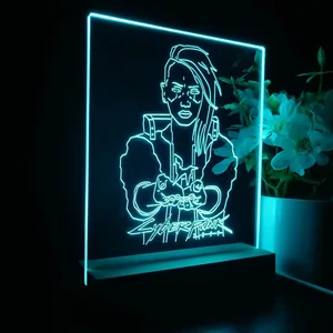 Cyberpunk 2077 Female V LED Desk Light