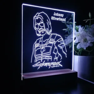 Cyberpunk 2077 Johnny Silverhand LED Desk Light