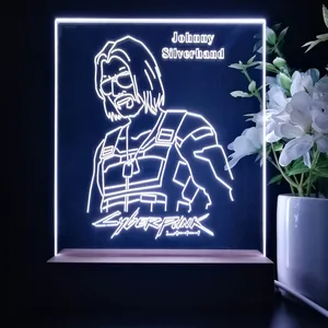 Cyberpunk 2077 Johnny Silverhand LED Desk Light