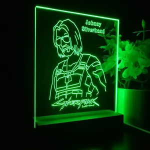 Cyberpunk 2077 Johnny Silverhand LED Desk Light