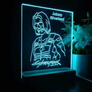 Cyberpunk 2077 Johnny Silverhand LED Desk Light