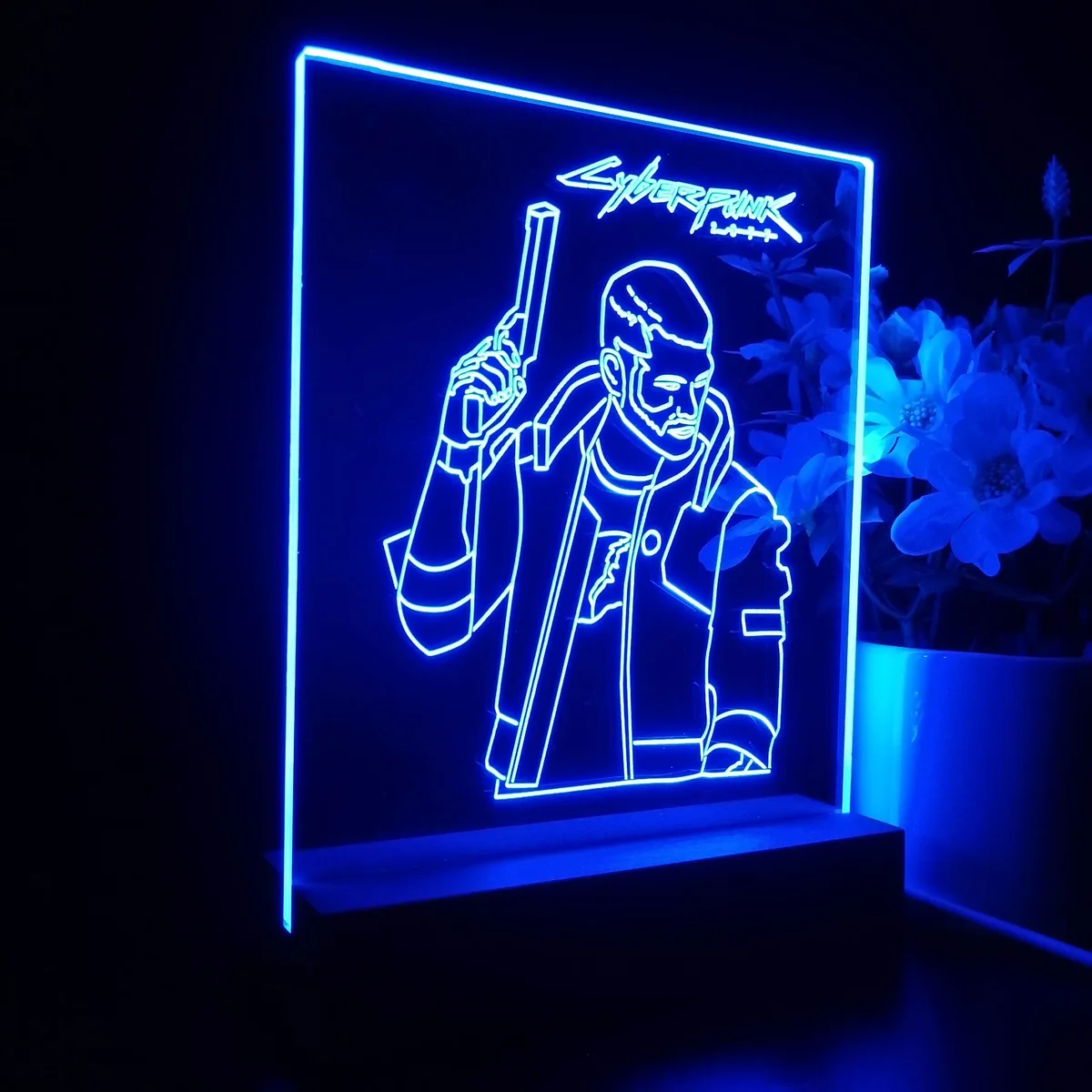 Cyberpunk 2077 Male V LED Desk Light