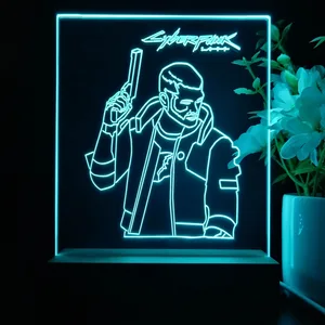 Cyberpunk 2077 Male V LED Desk Light