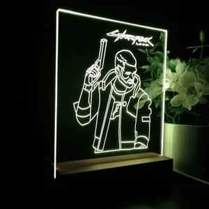 Cyberpunk 2077 Male V LED Desk Light