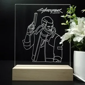 Cyberpunk 2077 Male V LED Desk Light