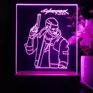 Cyberpunk 2077 Male V LED Desk Light