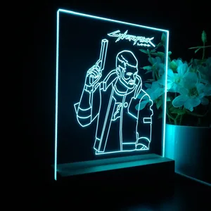 Cyberpunk 2077 Male V LED Desk Light