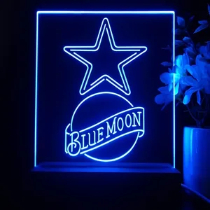 Dallas Cowboys Blue Moon LED Desk Light