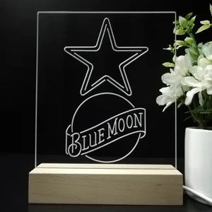 Dallas Cowboys Blue Moon LED Desk Light