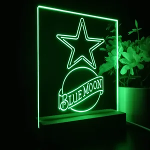 Dallas Cowboys Blue Moon LED Desk Light
