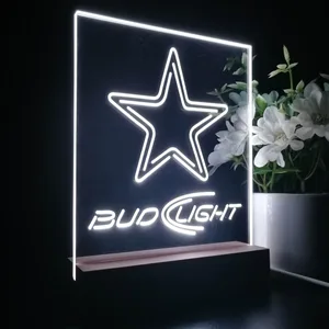 Dallas Cowboys Bud Light 2 LED Desk Light